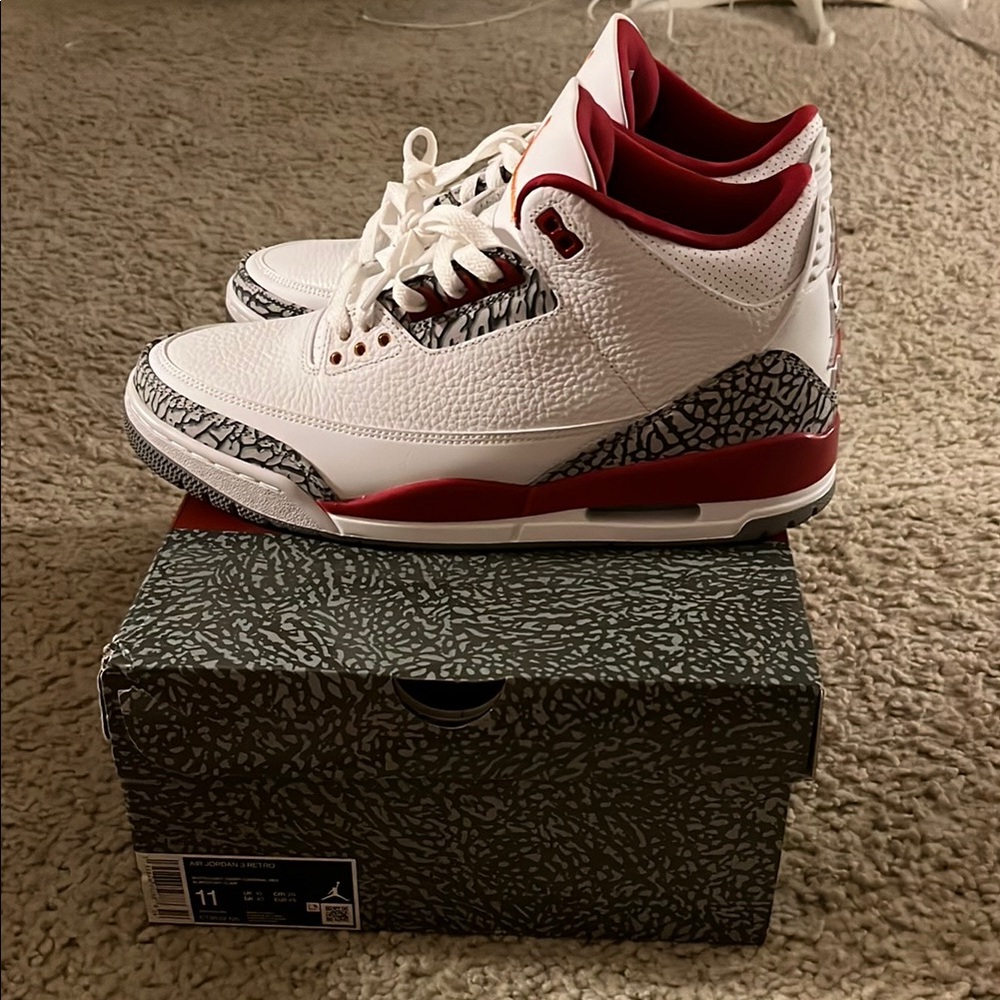 Jordan 3 Cardinal Red